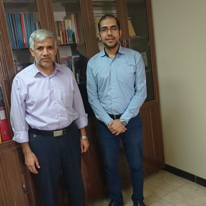 With my Professor, Dr. Moghadasi