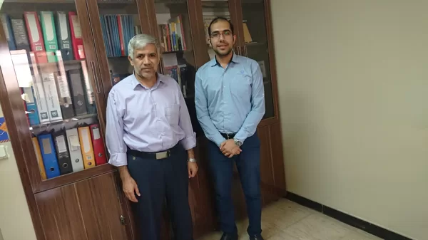 With my Professor, Dr. Moghadasi